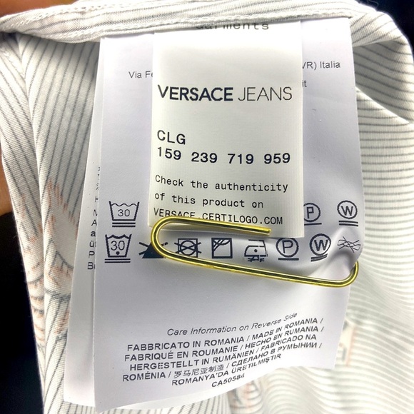 Versace shirt | Mens Small | palm tree print | Brand New - Picture 8 of 11